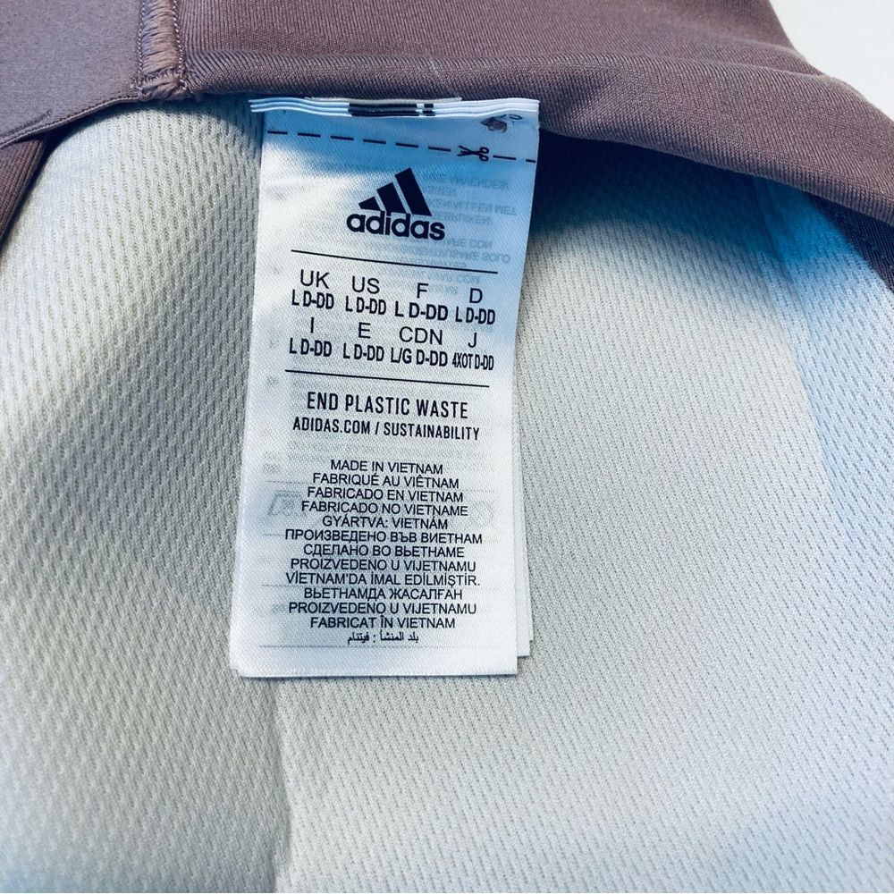 Adidas‎ CoreFlow Studio Sports Bra Womens L D-DD HL8566 Strappy Yoga PIlates NEW - Picture 8 of 10